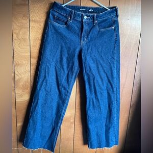 Old Navy Mid-rise Wide Leg High Waist Jeans Size US 4 Like New